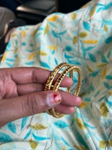 Golden Bangles - Set of 2