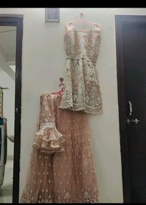 Ol Peach Colour Lahnga