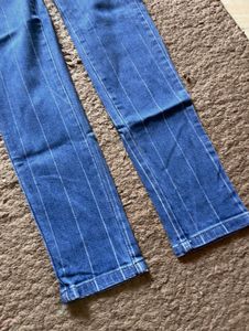 Blue Stripe Denim Westside Jeans
