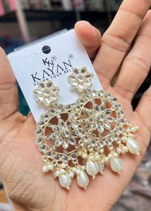 Monalisa Stone White Pearl Earrings | Women