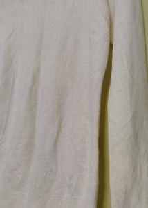 Cream Long Sleeve Top