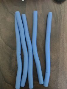 Set Of 9 Foam Rollers + Hair Ties Combo