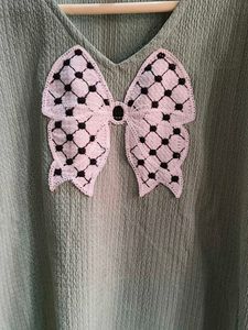 Mint Green Bow Top