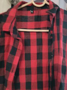 Red &amp; Black Checkered Flannel