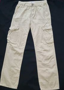 Pull&Bear Beige Cargo Pants