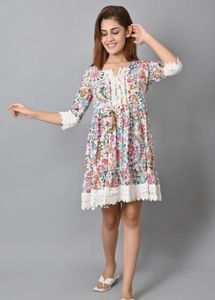 Floral Print Tunic Dress