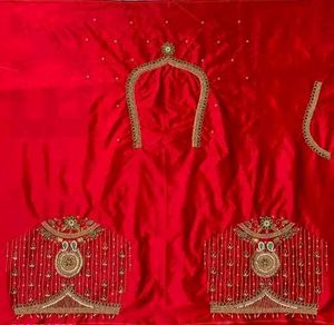 💥 Beautiful Maggam Work Red Blouse Piece