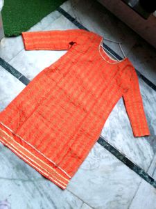 Orange Kurta Set