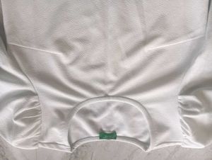 Off White Peplum Type Top