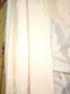 Elegant White Satin Saree