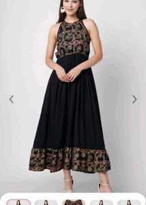 Black Flared Kurti