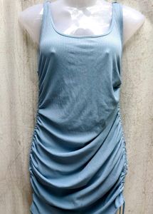 Blue Bodycon Mini Dress