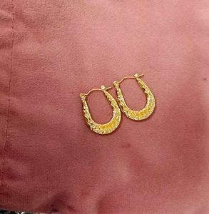 Korean Gold Plated Hoops Earrings