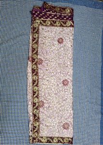 Double Color Saree Heavy Work With Sequence