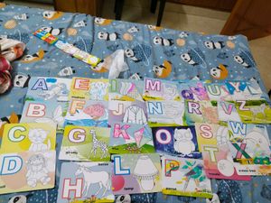 Learning Kit Abc,Shapes And Number Colouring Game