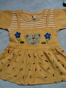 Cute Bear Print Dress