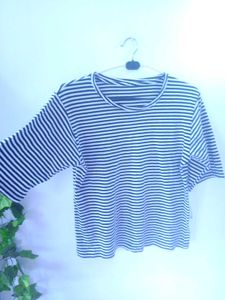 B/W striped oversized tShirt