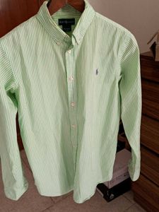 Rare Authentic Polo Ralph Lauren Shirt Pinstripes