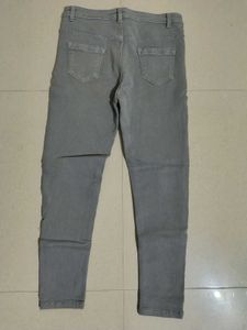 Women Gray Denim Jeans @stretch Jean