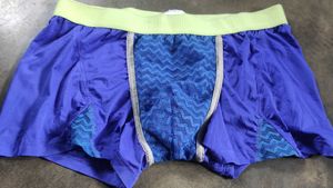 Men&#39;s Blue Patterned Boxer Briefs