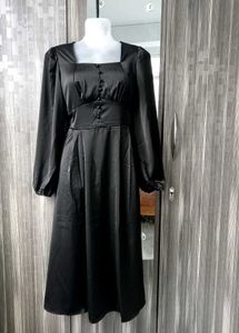 Luxe Satin Wedding Guest Dress
