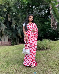 Brand New Premium Rad Saree For Woman