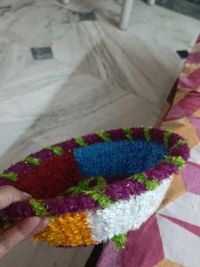 Handwoven Decorated Basket