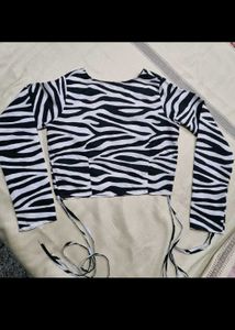 Animal Printed Crop Top Women