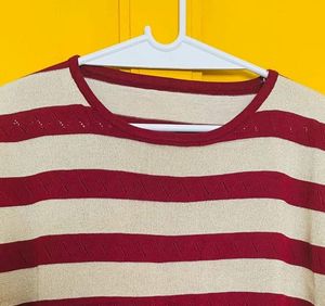 Striped Knit Top