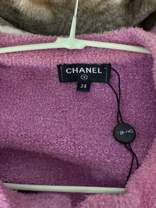 Elegant Pink Knit Cardigan