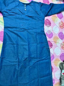 Blue Denim Kurti