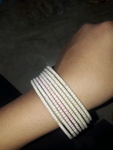 White Colour Beat Bangle Purchase The Product Now