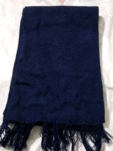 Navy Blue Woolen Muffler