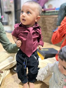 Baby Boy Outfit Joggers And  Shirt With Tie