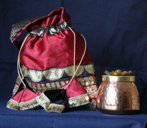 Ethnic Maroon Potli Bag