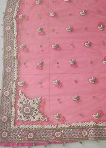 Elegant cream n pink Lehenga Choli