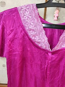 Pink Satin Pajama Pants
