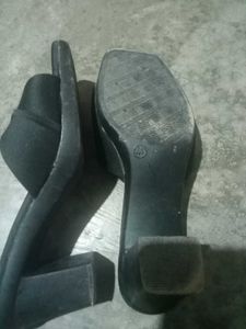 Black colour heels