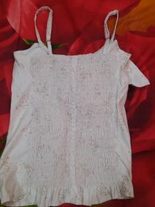 White Sleeveless Top