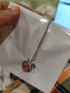 Swarovski Pink Duck Pendant