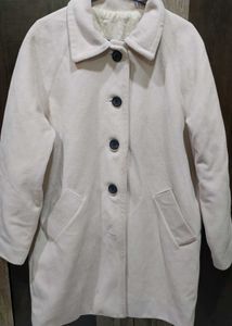 Elegant Cream Button-Down Coat