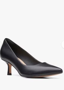 Authentic Clarks Leather Pumps Heel
