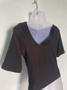 Black Short Sleeve Top