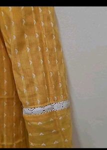 Yellow Striped Kurta