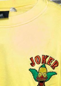 Yellow Joker Simpsons Sweatshirt