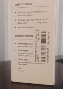 Minimalist Alpha Arbutin 02% Serum