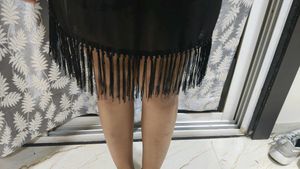 black see through dress