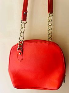 Women&#39;s Red sling bag