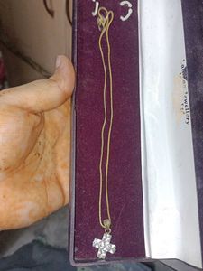 Cross Pendant Chain & Gold Silver Necklace + 🆓Bie