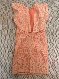Peach Lace Dress